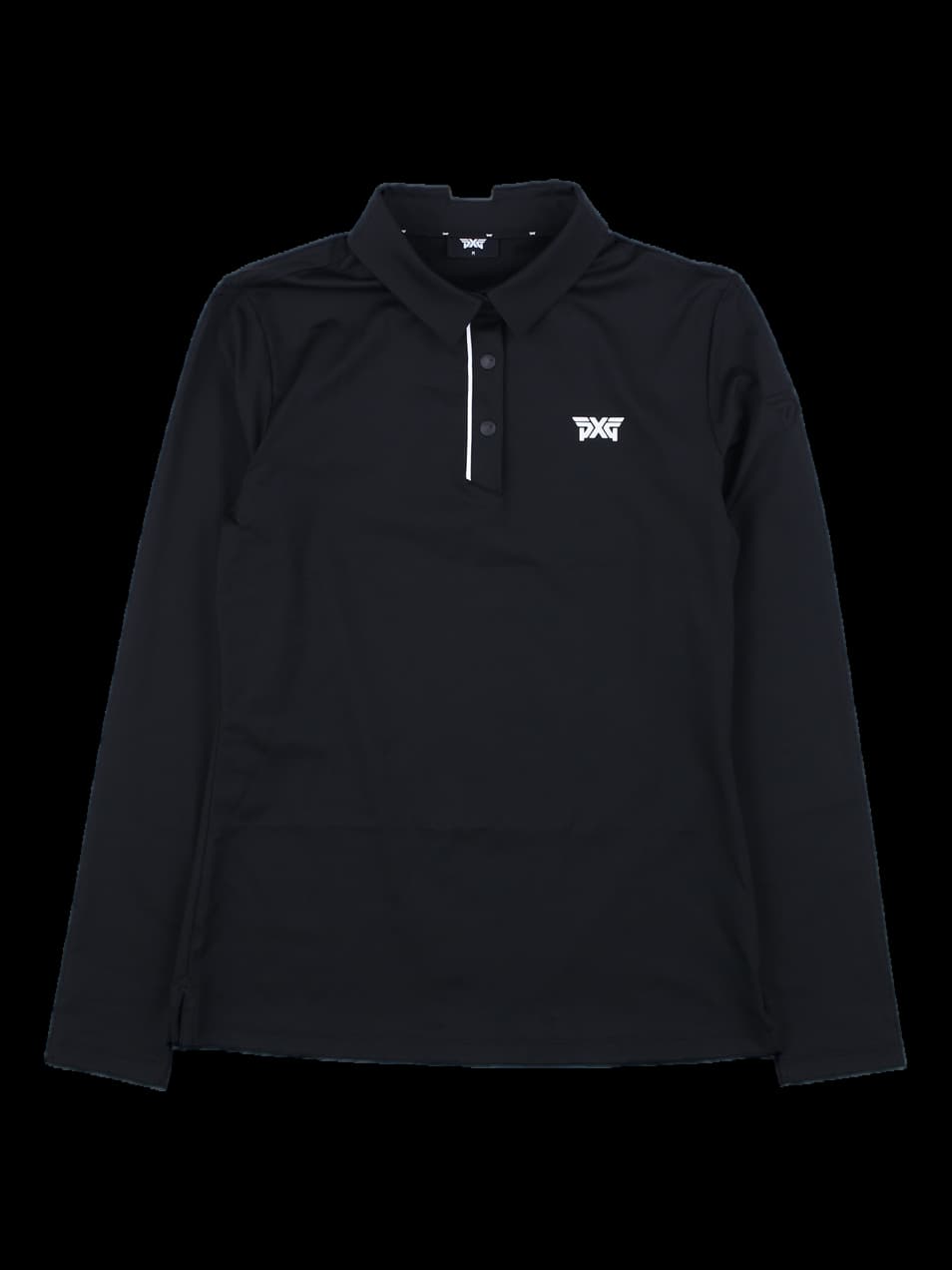 블랙 롱슬리브 카라 티셔츠