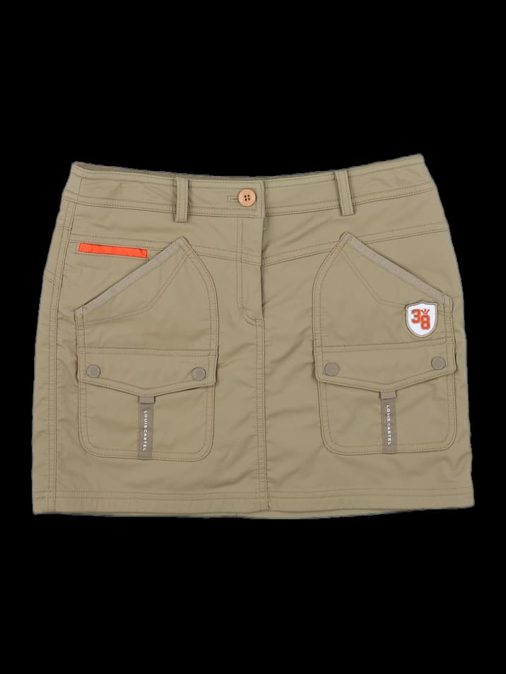 루이까스텔 베이지 카고 스커트