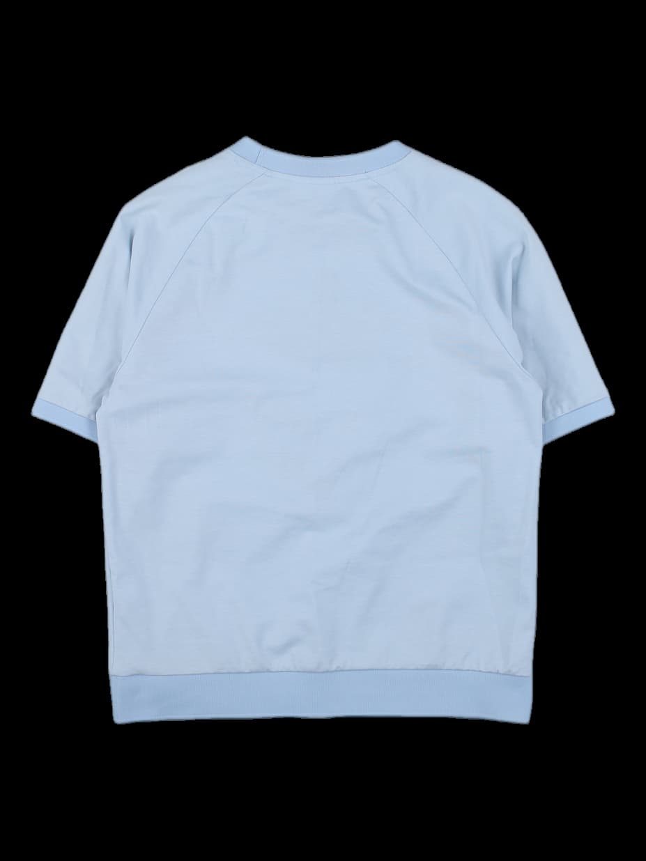 블루 크로울링 타이거 래글런 반팔 맨투맨