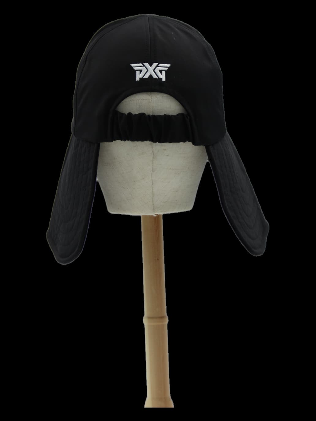 블랙 로고 플랩 햇