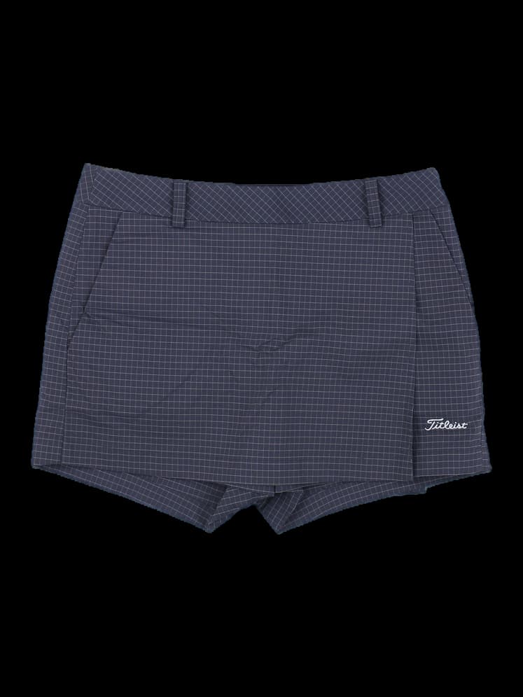 타이틀리스트 체크 패턴 여성 골프 큐롯 스커트