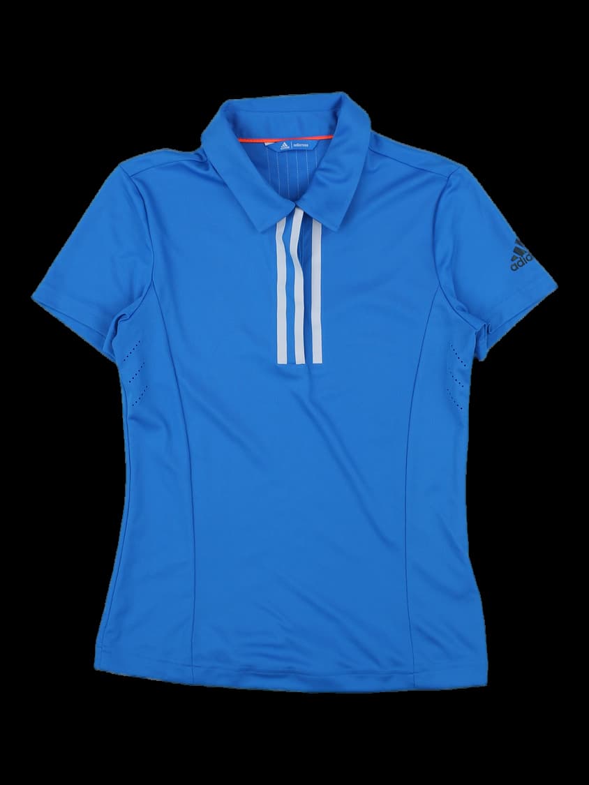 여성 아디다스 블루 반팔 카라티