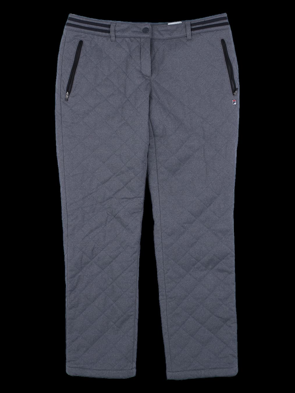 FILA GOLF 여성 퀼팅 방한 긴바지 그레이