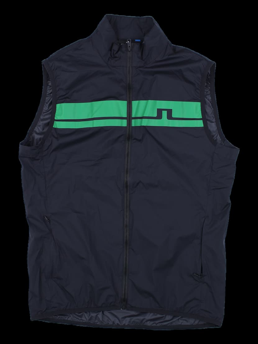 블랙 그린 스트라이프 베스트