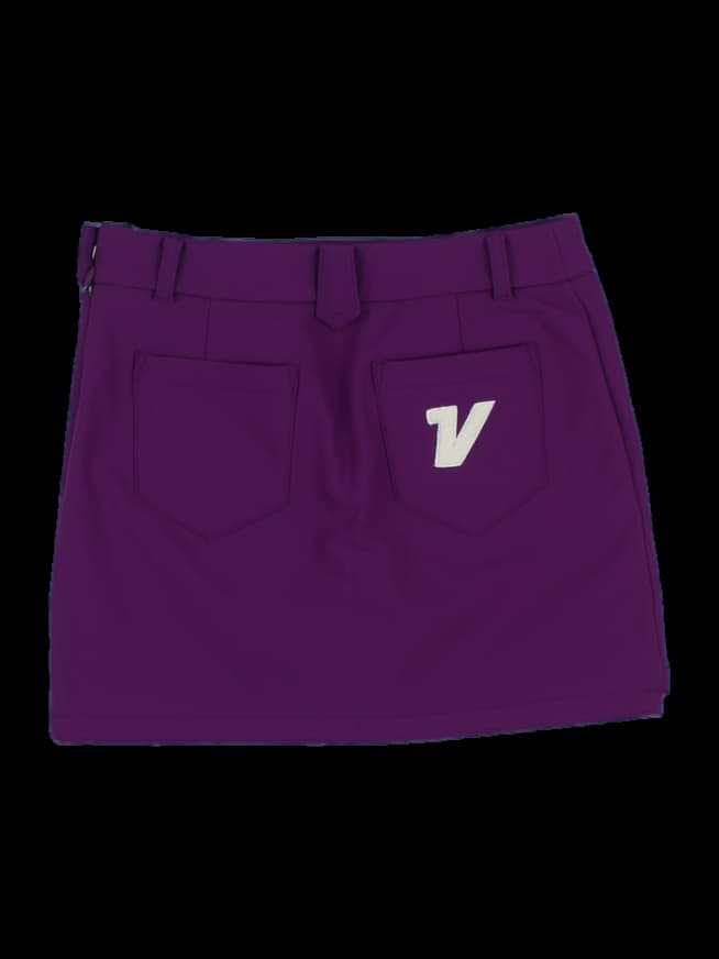 퍼플 미니 스커트