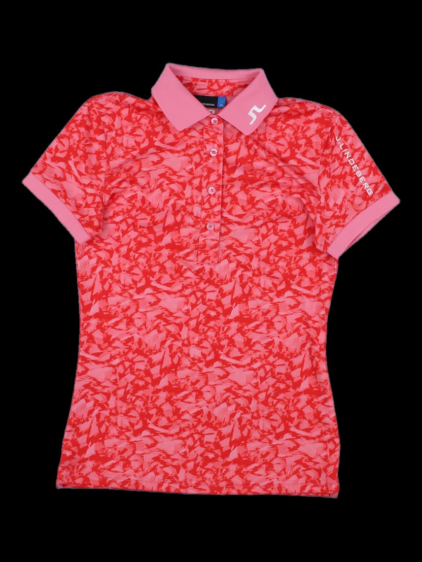 제이린드버그 여성 패턴 반팔 폴로 셔츠