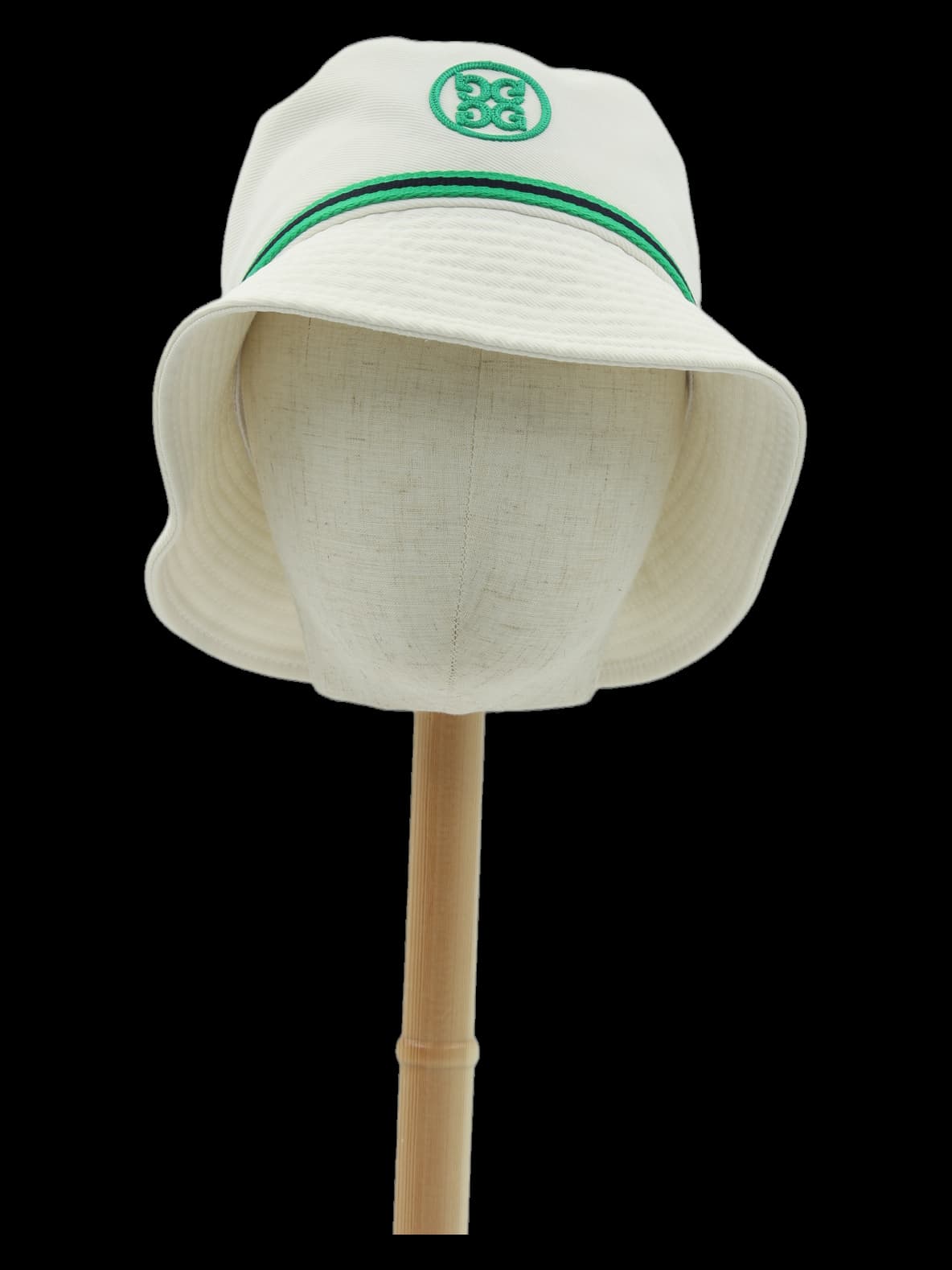 그린 로고 자수 버킷햇