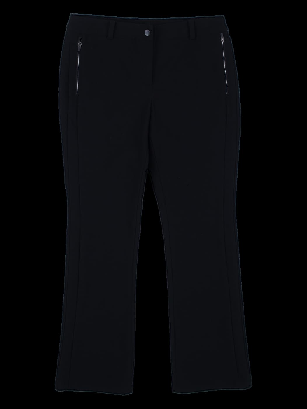 블랙 지퍼 포켓 슬림핏 팬츠