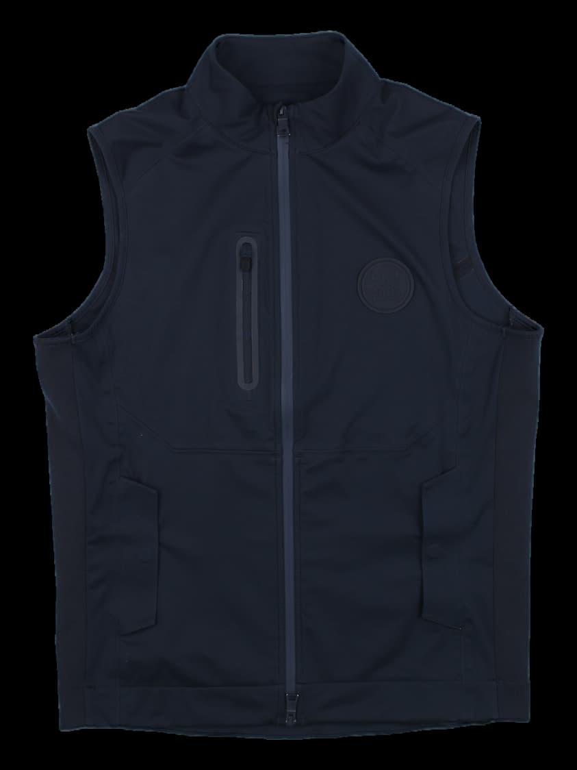 블랙 지퍼 업 베스트