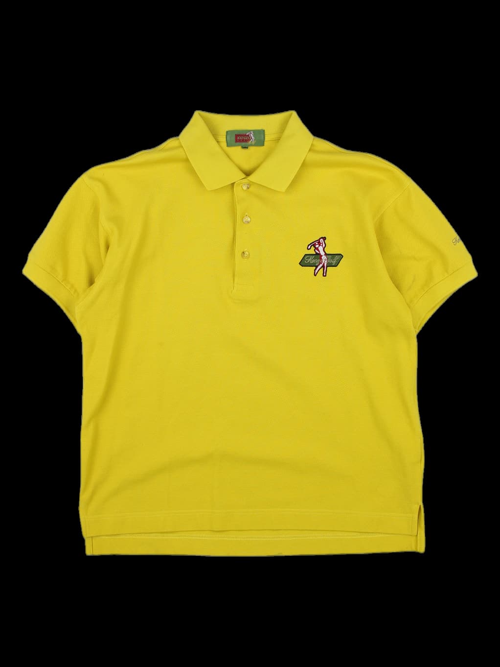 겐조 골프 옐로우 반팔 카라티