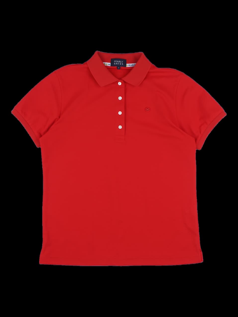 파리게이츠 레드 반팔 카라티셔츠