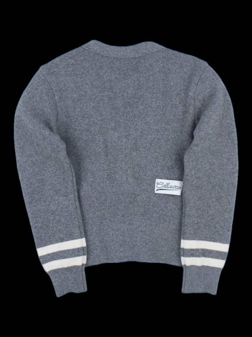 그레이 니트 가디건