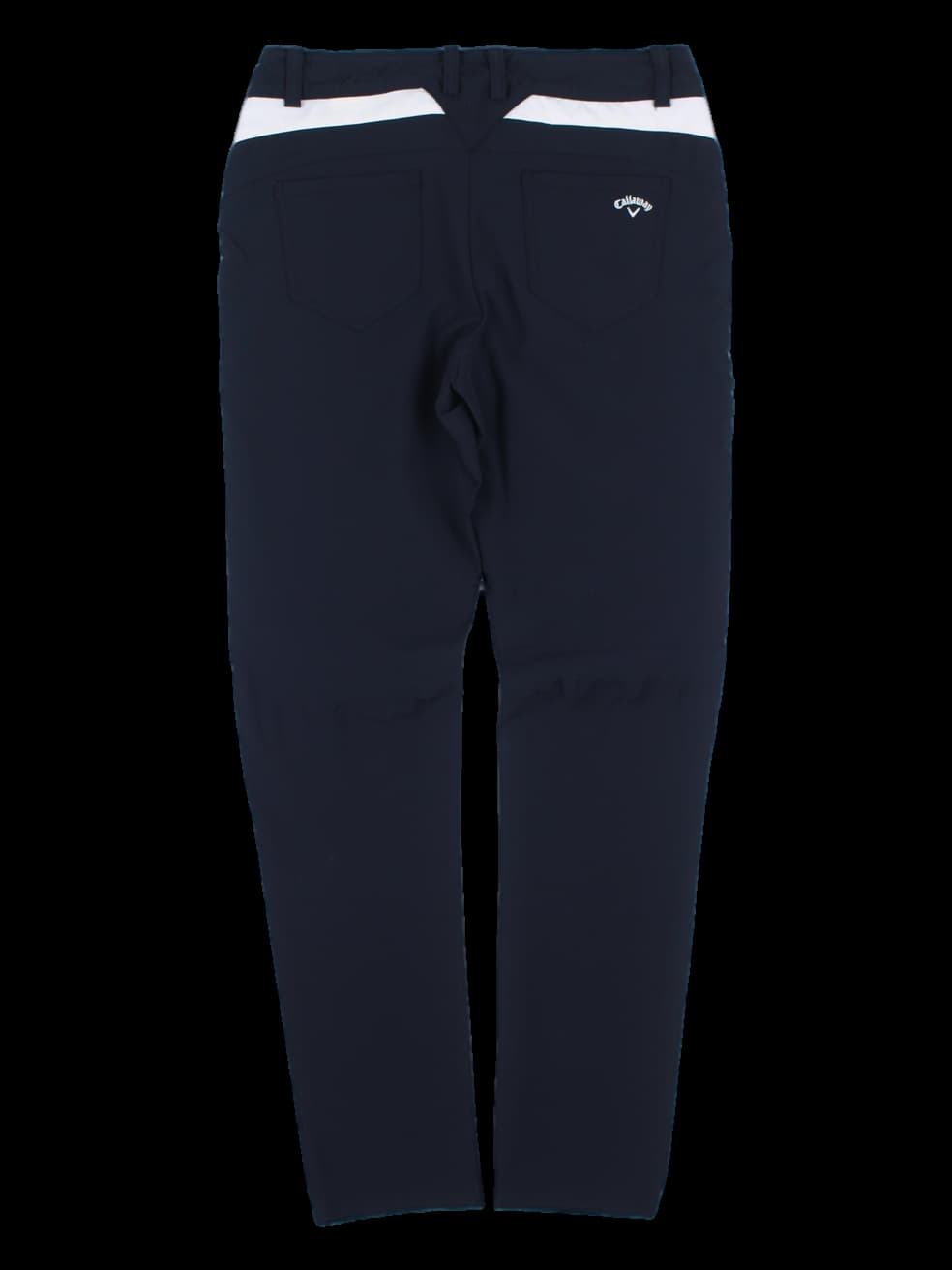 블랙 배색 골프 긴바지