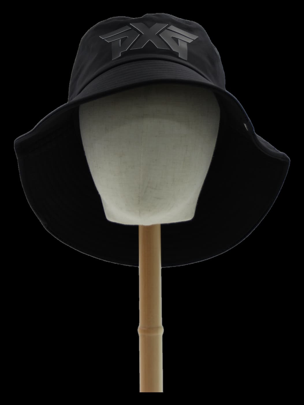 블랙 로고 포인트 버킷햇