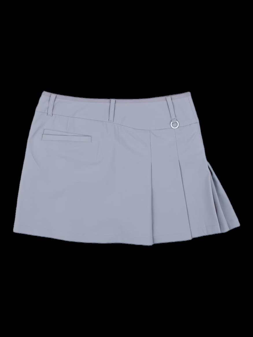 그레이 플리츠 골프 스커트