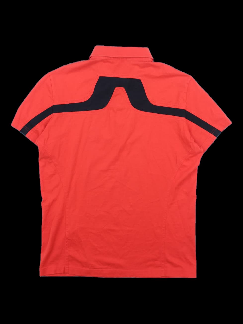 제이린드버그 레드 반팔 카라티셔츠