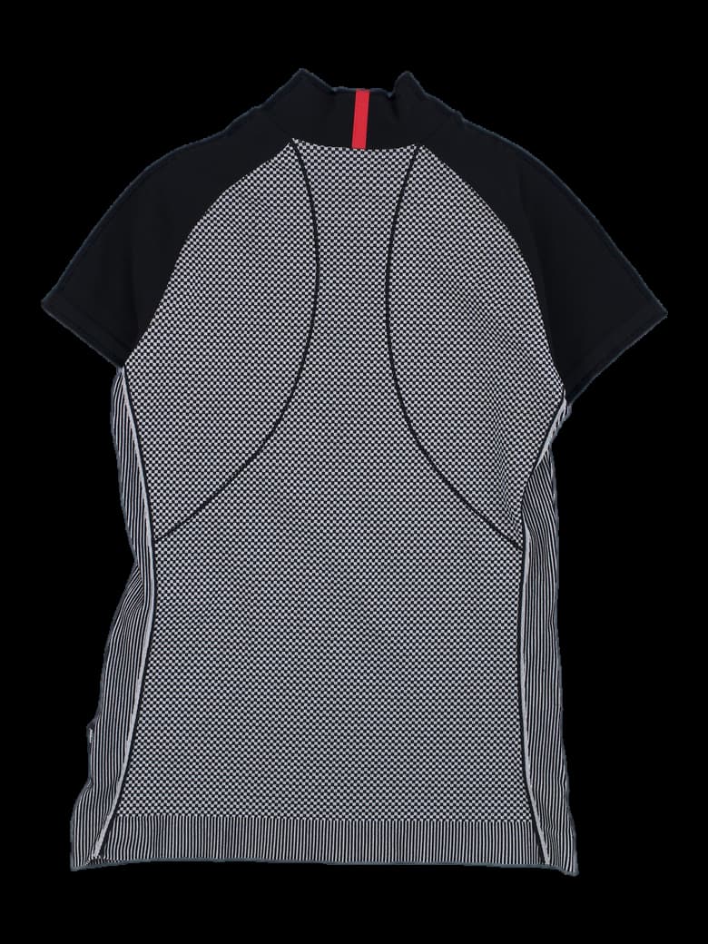 타이틀리스트 남성 블랙/화이트 패턴 반팔 니트 티셔츠