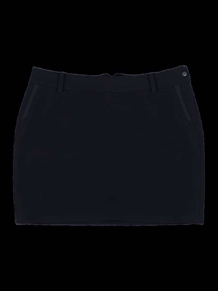 블랙 베이직 큐롯 스커트