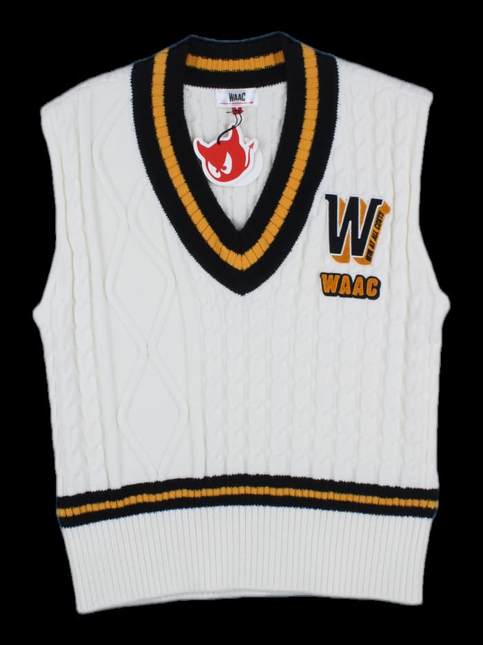 WAAC 케이블 니트 베스트