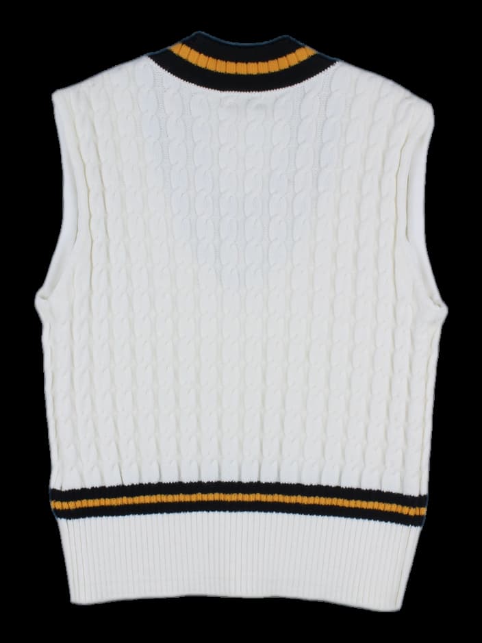 WAAC 케이블 니트 베스트