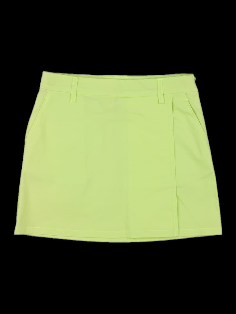 네온 그린 랩 스커트