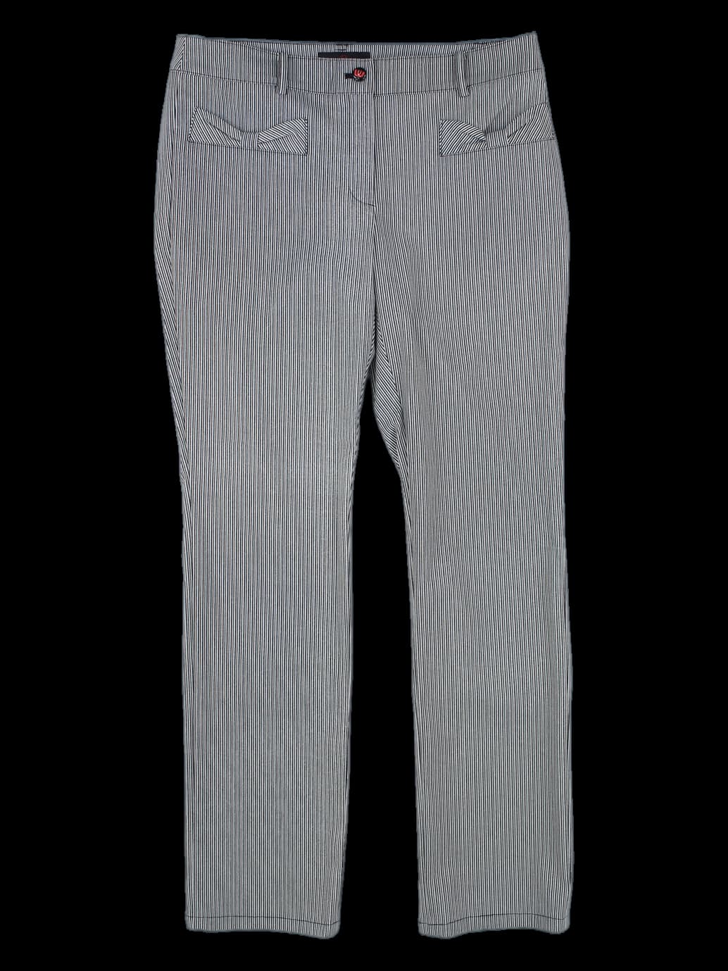 여성 스트라이프 패턴 긴바지