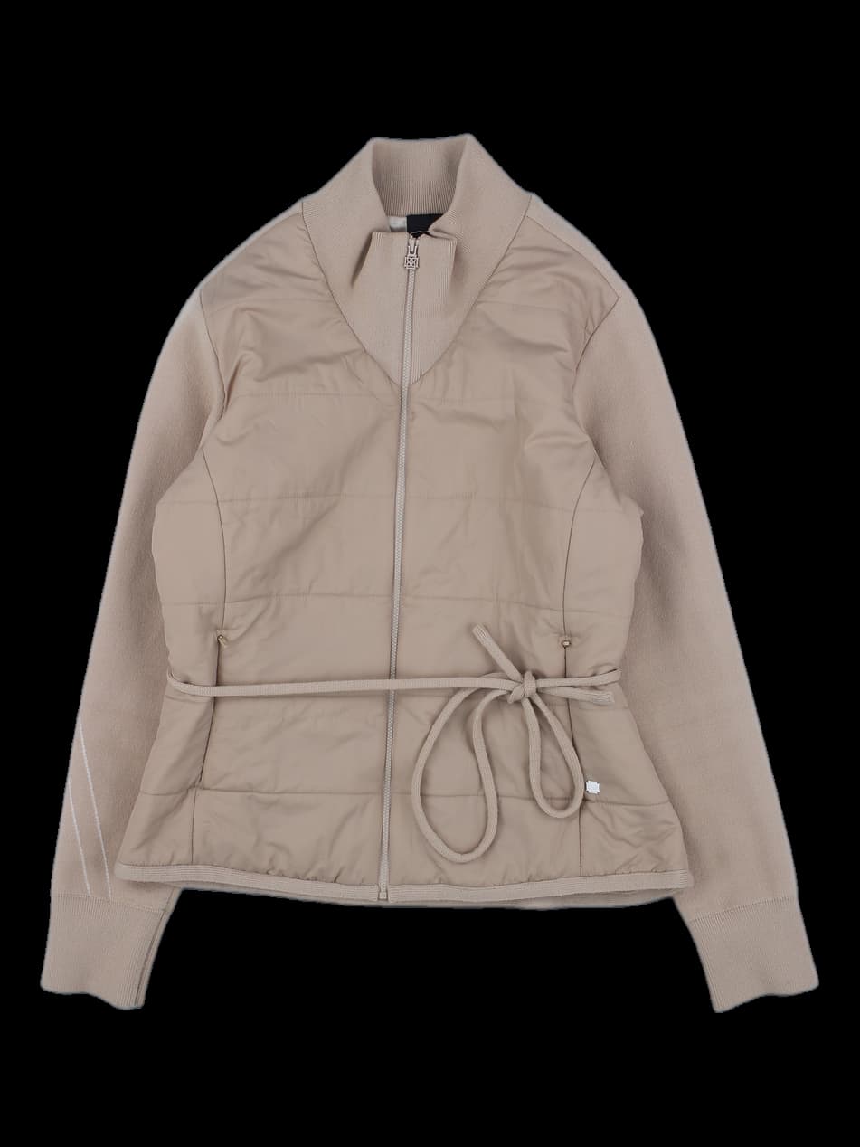 베이지 하이브리드 패딩 자켓