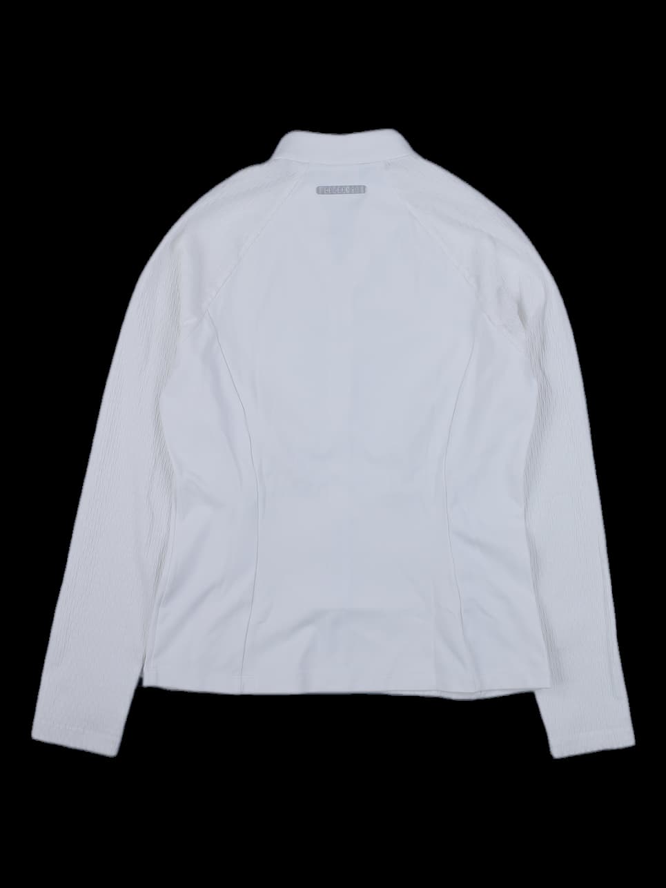 데상트 골프 여성 텍스처 풀집업 자켓 (화이트)