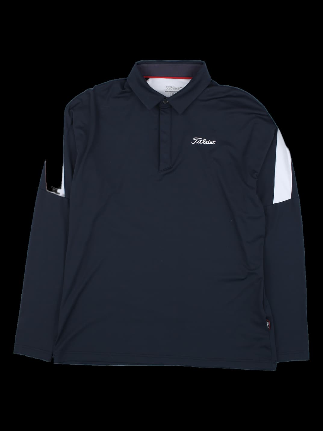 타이틀리스트 네이비 배색 긴팔 카라티