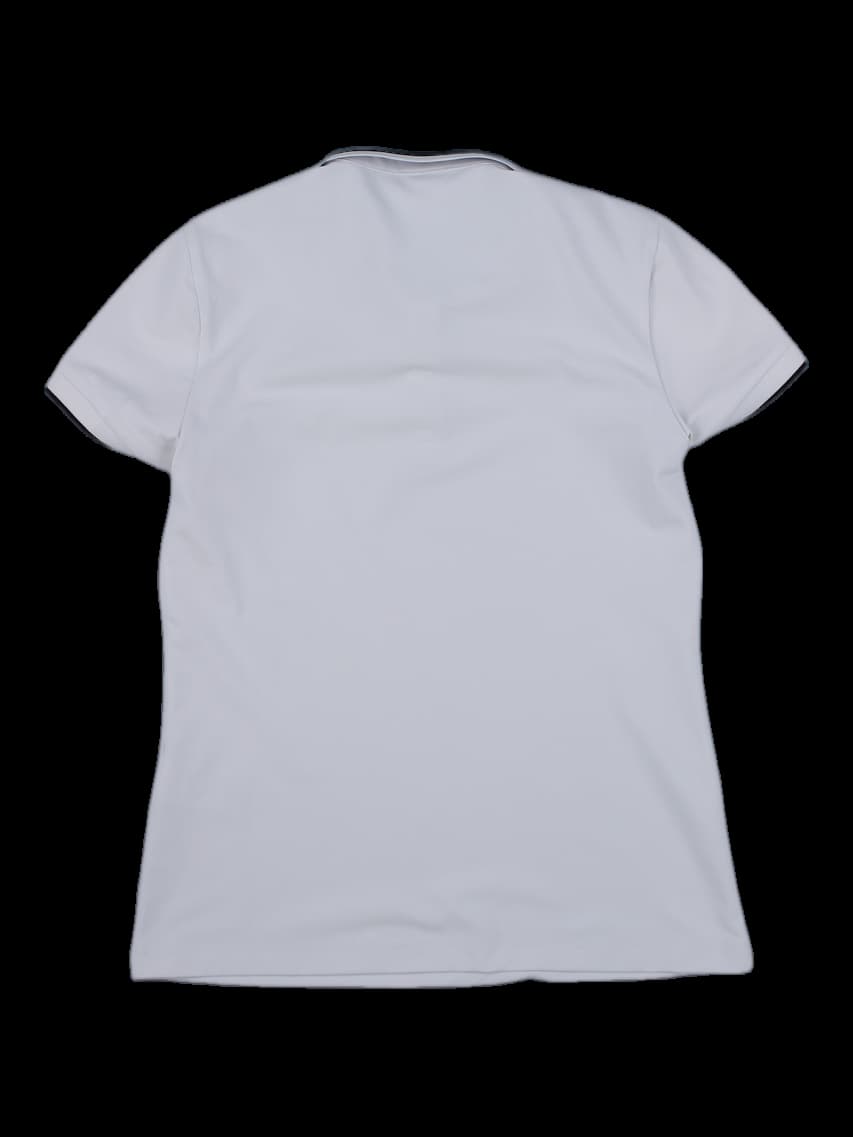 여성 반팔 와이드 앵글 로고 카라티셔츠