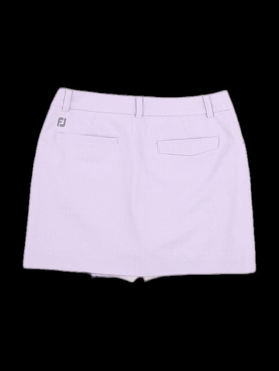 연보라색 펀칭 디테일 랩 큐롯 스커트