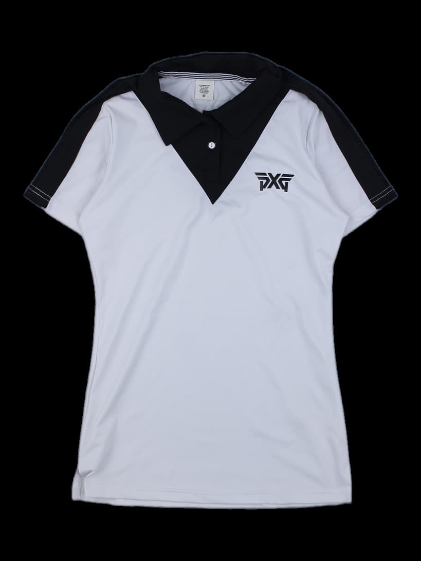 PXG 배색 반팔 카라티셔츠