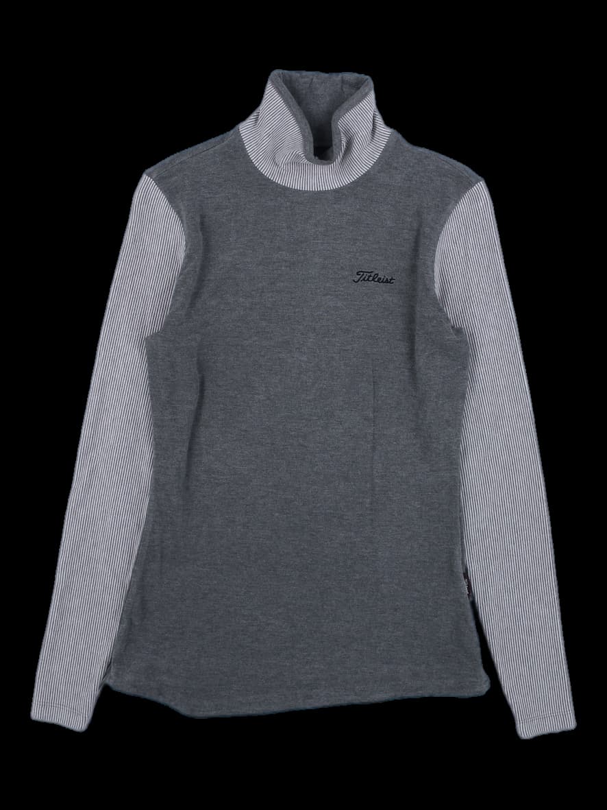 타이틀리스트 그레이 하이넥 티셔츠
