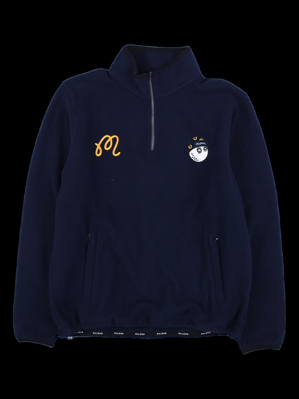 네이비 하프집업 플리스 자켓