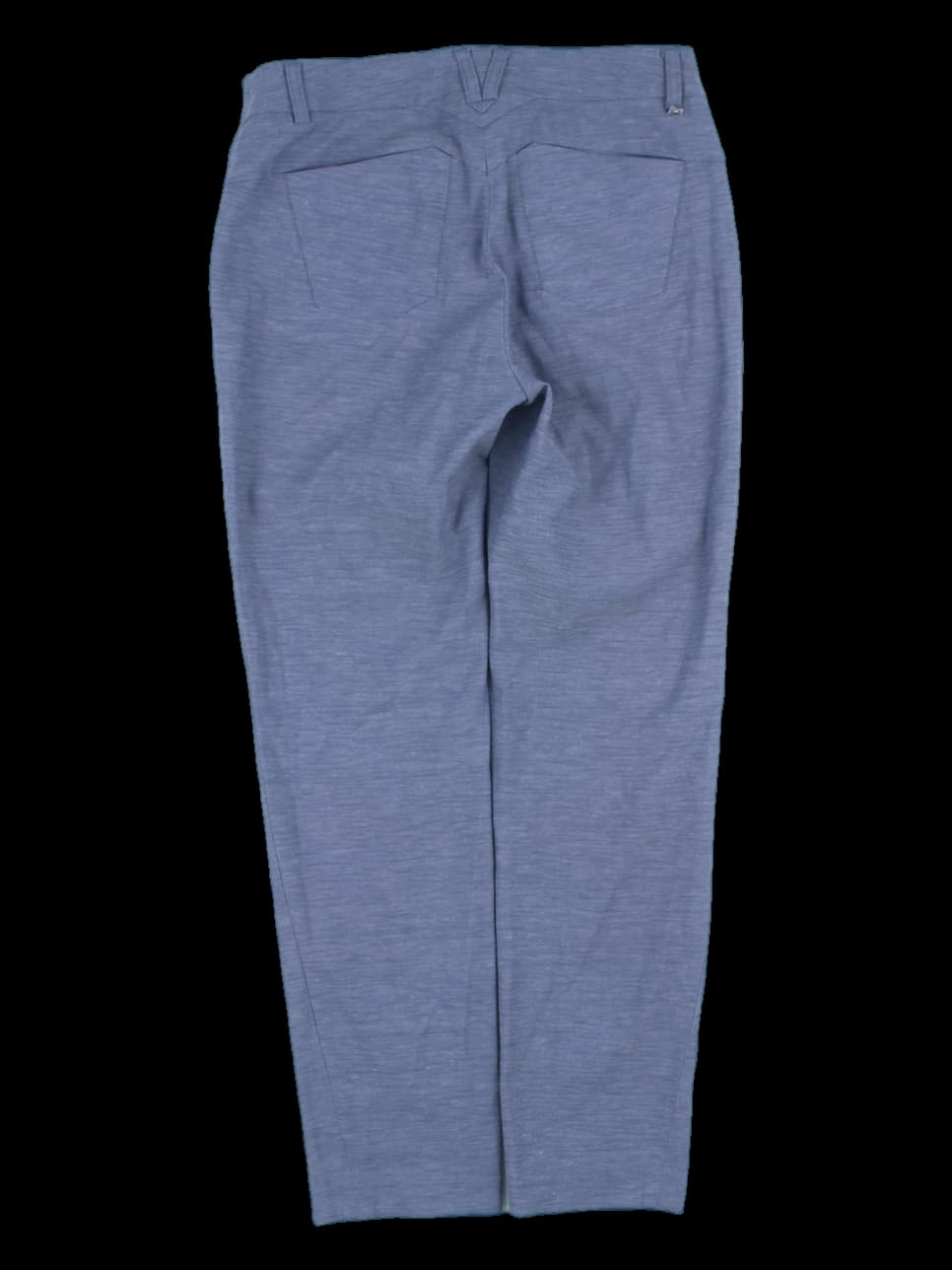 블루 멜란지 슬림핏 팬츠