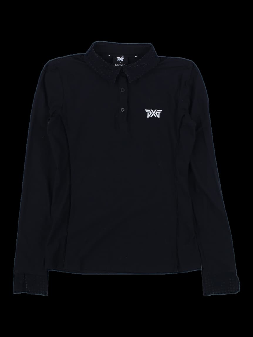 블랙 긴팔 카라티