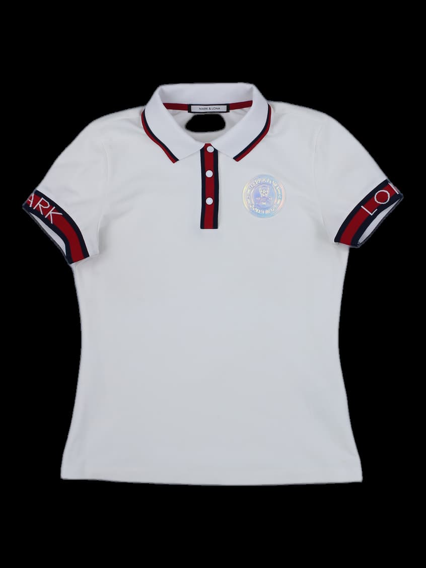 마크앤로나 여성 반팔 카라티 화이트