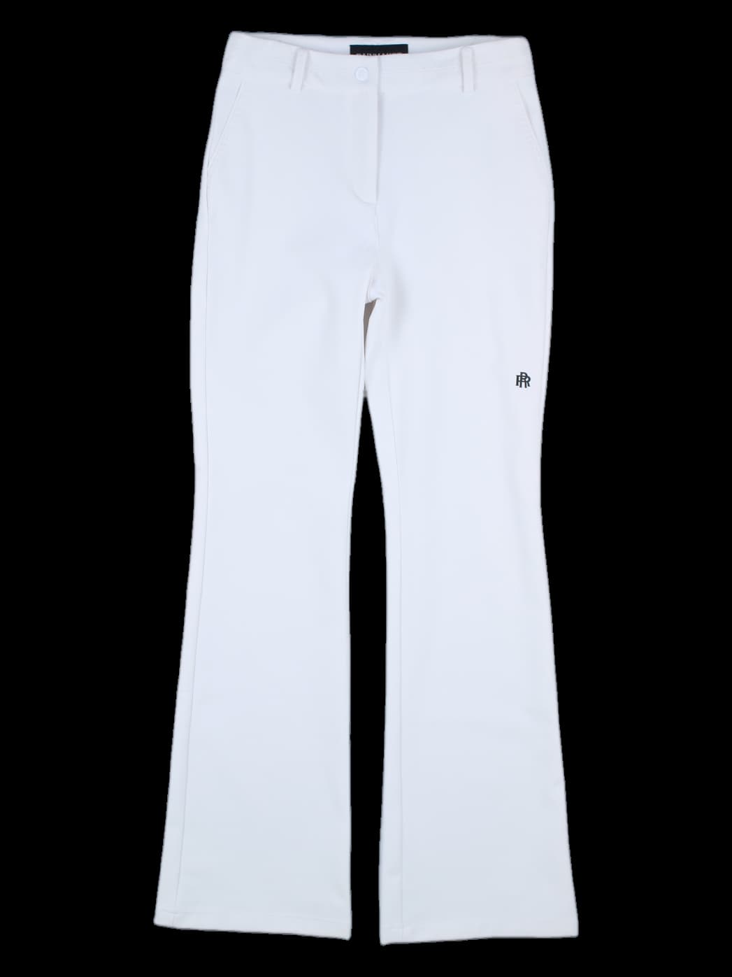 화이트 플레어 롱 팬츠