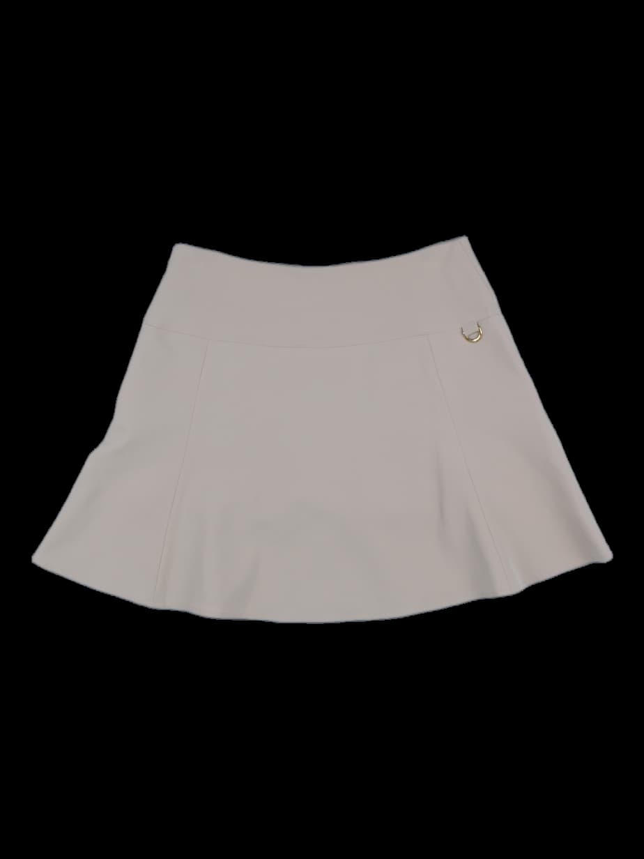 베이지 플리츠 큐롯 스커트