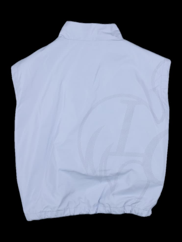 연그레이 로고 프린트 베스트