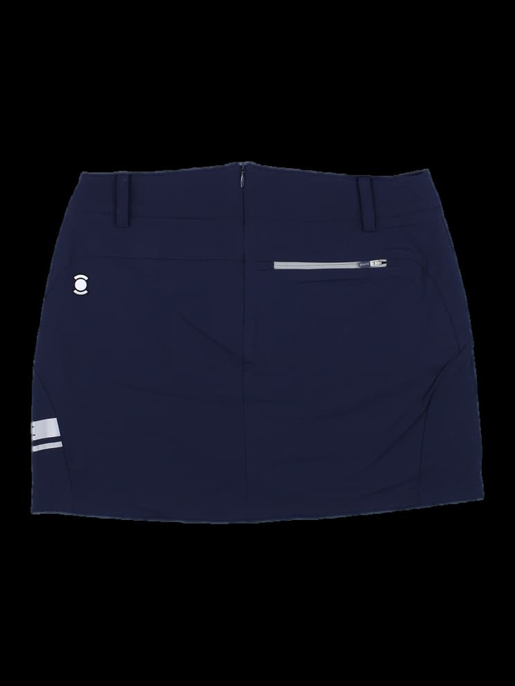 와이드앵글 여성 로고 테이프 미니 스커트