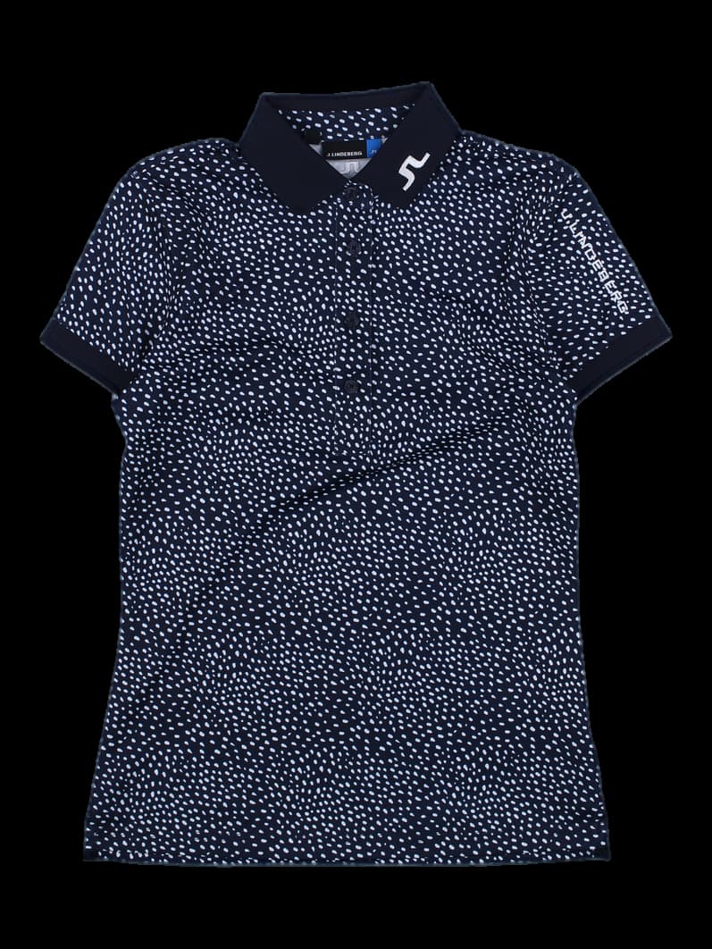 제이린드버그 네이비 도트 반팔 카라티