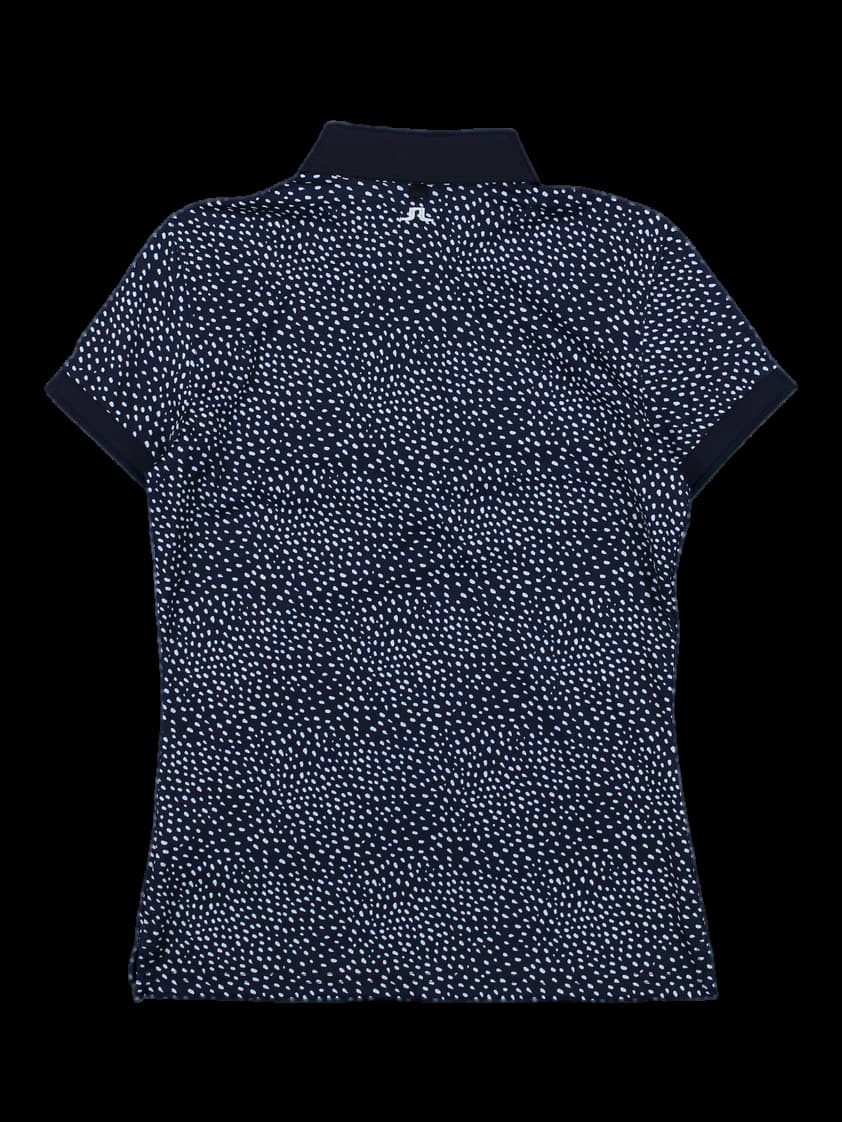 제이린드버그 네이비 도트 반팔 카라티