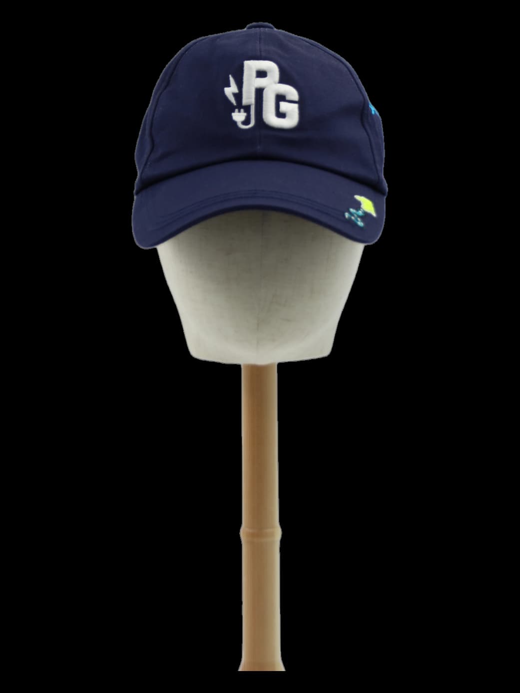 네이비 PG 자수 볼캡