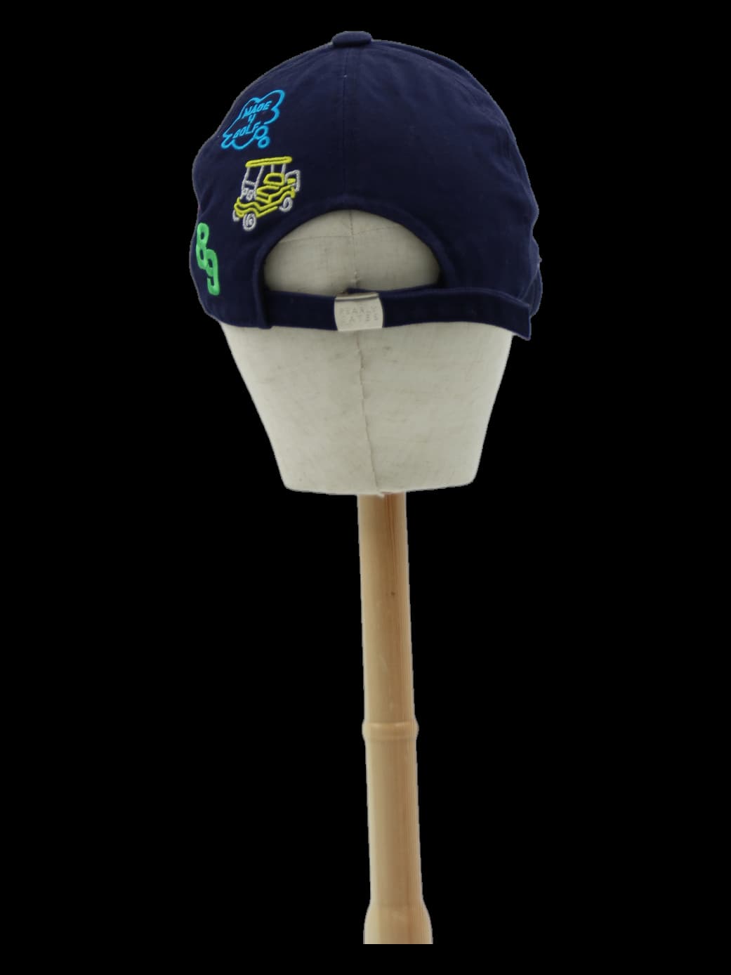 네이비 PG 자수 볼캡