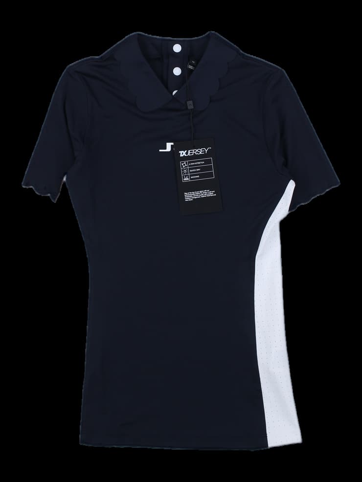 네이비 & 화이트 배색 배드민턴/테니스 반팔 티셔츠