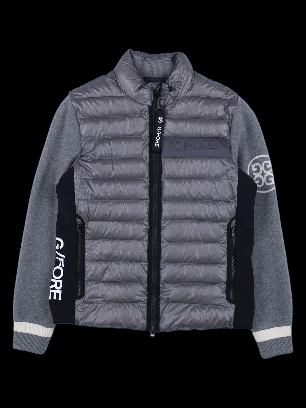 G/FORE 지포어 하이브리드 다운 자켓 그레이