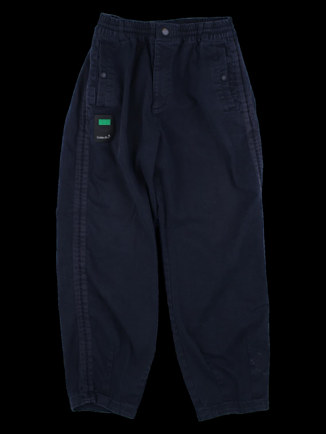 네이비 엘라스틱 웨이스트 밴드 긴바지