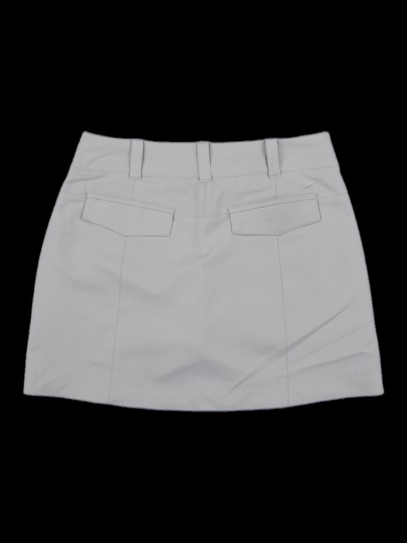 베이지 나일론 골프 큐롯 스커트