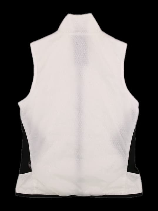 화이트 블랙 배색 지퍼 베스트